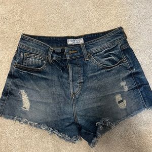Guess demin shorts high waisted
